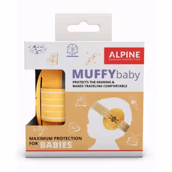 Alpine Muffy Kids, Bouchons d'oreilles réutilisables, Étude, Small, Sur l'oreille, Jaune, 23 dB