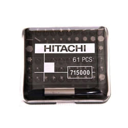 Jeu d'accessoires de tournevis Hikoki 715000; 1/4''; 61 unités