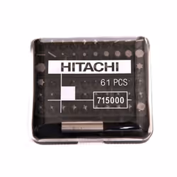 Jeu d'accessoires de tournevis Hikoki 715000; 1/4''; 61 unités