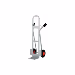 Descriptif : Diable en acier support en L, maximum 350kg,avec roues pneumatiques. - MATADOR - Remarques : Dimension : 500x505 ...
