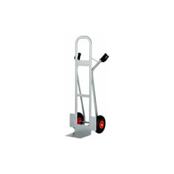 Diable en acier support en l, maximum 350kg,avec roues pneumatiques Matador