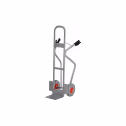 Descriptif : Diable en acier support en L , maximum 350kg, avec roues increvables. - MATADOR - Remarques : Dimension : 500x50 ...