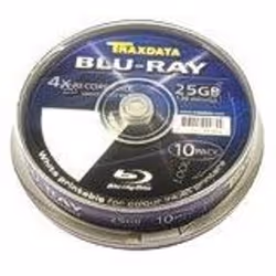 Traxdata 90L753ITRA006, 25 Go, BD-R, Boîte à gâteaux, 10 pièce(s)