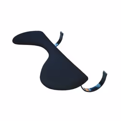 BakkerElkhuizen Underarm Support Symmetrical, Caoutchouc, Acier, Noir, 560 x 220 x 25 mm, 2,3 kg, 300 mm, 595 mm