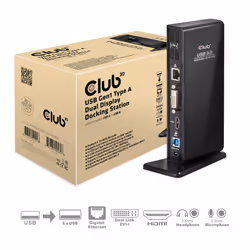 CLUB3D USB Gen1 Type A Dual Display Docking Station - Vue supplémentaire 5
