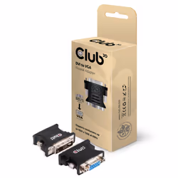 CLUB3D DVI to VGA video converter/adapter DVI-I Noir