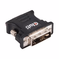 CLUB3D DVI to VGA video converter/adapter DVI-I Noir