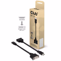 CLUB3D HDMI to DVI Single Link Passive Adapter, 0,40 m, HDMI, DVI, Mâle, Femelle, 1920 x 1200 pixels