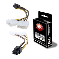 CLUB3D 4 PIN POWER MOLEX TO 6 PIN PCI-E 0,145 m