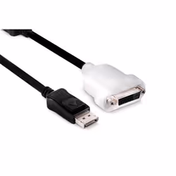 CLUB3D DisplayPort to DVI-D Single Link Adapter Cable, 0,13 m, DisplayPort, DVI-D, Mâle, Femelle, 1920 x 1200 pixels