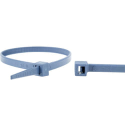 WKK - 15032671 Serre-câble 100 mm 2.50 mm bleu détectable 100 pc(s)
