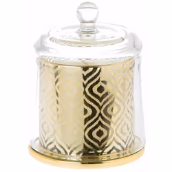 Cloche de verre cachant une Bougie décorative Cire - Verre Dim : 14 x 10.5 x 10.5 cm