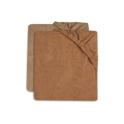 Housse matelas à langer Éponge 50x70cm Caramel/Biscuit (2 pcs) par Jollein