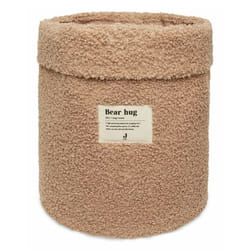 Jollein 580-001-66067 Boîte de rangement Panier de rangement Rond Polyester, Polyuréthane (PU) Marron