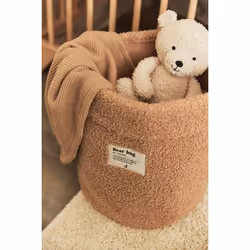 Jollein 580-001-66067 Boîte de rangement Panier de rangement Rond Polyester, Polyuréthane (PU) Marron