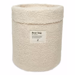 Jollein 580-001-66060, Panier de rangement, Naturel, Rond, Polyester, Polyuréthane (PU), Monochromatique, Intérieure