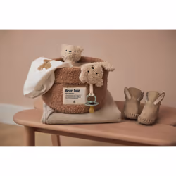 Jollein 580-608-66067 Boîte de rangement Panier de rangement Rond Polyester, Polyuréthane (PU) Marron