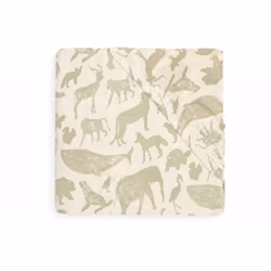 Jollein 511-507-67043, Feuilles de vérification équipés, Olive, Motif, Motif animal, Garçon/Fille, 60 x 120 cm