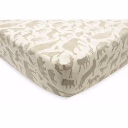 Jollein 511-507-67043 Taie d'oreiller 60 x 120 cm Olive Feuilles de vérification équipés