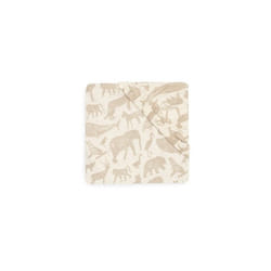 Drap-housse Jersey 60x120cm Animaux Nougat