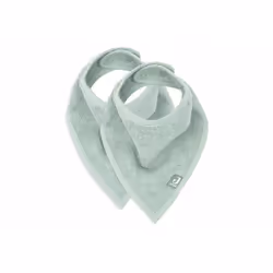 Jollein 029-867-00095, Bavoir bandana, Vert, Unisexe, Enfant, 3 mois, Monochromatique