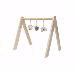 Jollein 108-001-67083, Tapis de gymnastique pour bébé, Barre d'activités, Bois, Multicolore