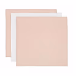 Jollein 535-851-67101, Couverture à emmailloter, Rose, Blanc, Monochromatique, Coton, Mousseline, Garçon/Fille, 700 mm