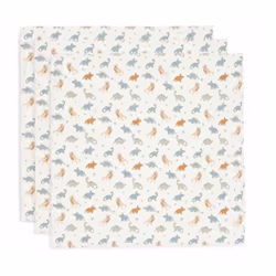 Jollein 535-851-67100, Couverture à emmailloter, Multicolore, Blanc, Motif, Coton, Mousseline, Garçon/Fille, 700 mm