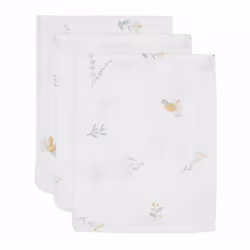 Jollein 536-848-67104, Coton, Motif, Blanc, Serviette de toilette, 3 pièce(s)