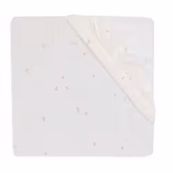 Jollein 511-501-67101, Feuilles de vérification équipés, Coton, Blanc, Motif, Garçon/Fille, 50 x 80 cm