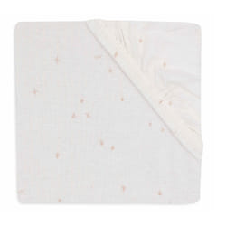 Jollein 511-501-67101 Taie d'oreiller 50 x 80 cm Coton Blanc Feuilles de vérification équipés