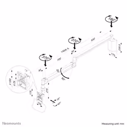 Neomounts support mural ecran medical - Vue supplémentaire 11