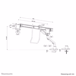 Neomounts support moniteur de bureau - Vue supplémentaire 20