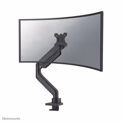 Neomounts support de bureau pour écrans incurvés ultra larges, Collier de serrage/ passe-fil, 18 kg, 43,2 cm (17"), 124,5 cm ...