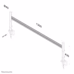 Neomounts barre de bureau ecran plat