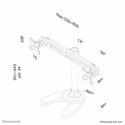 Neomounts support moniteur de bureau - Vue supplémentaire 11