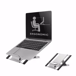 Neomounts support d'ordinateur portable pliable, Bras de support pour Notebook, Argent, 25,4 cm (10"), 55,9 cm (22"), 5 kg, 1 ...