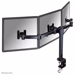 Neomounts support moniteur de bureau, Pince, 6 kg, 25,4 cm (10"), 53,3 cm (21"), 100 x 100 mm, Noir