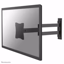 Neomounts support mural pour tv/moniteur, 75 x 75 mm, 100 x 100 mm, 0 - 140°, 0 - 180°, Aluminium, Noir