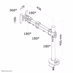 Neomounts by Newstar Neomounts support moniteur de bureau - Vue supplémentaire 6