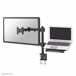 Neomounts support moniteur/ordinateur portable de bureau, Pince, 10 kg, 25,4 cm (10"), 68,6 cm (27"), 100 x 100 mm, Noir