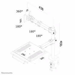 Neomounts support moniteur/ordinateur portable de bureau - Vue supplémentaire 6