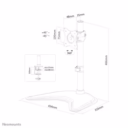 Neomounts support moniteur de bureau