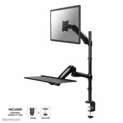 Neomounts support moniteur de bureau, Pince/boulon, 9 kg, 25,4 cm (10"), 68,6 cm (27"), 100 x 100 mm, Noir