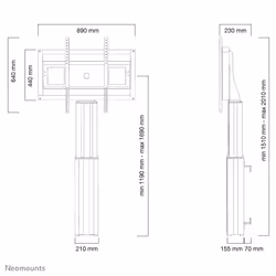 Neomounts support murall motorisé - Vue supplémentaire 7