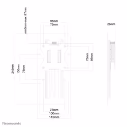 Neomounts hauteur réglable adapter - Vue supplémentaire 4