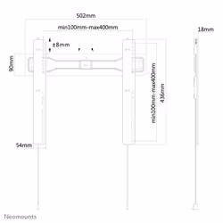 Neomounts support mural pour tv - Vue supplémentaire 9