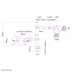 Neomounts support moniteur/ordinateur portable de bureau - Vue supplémentaire 13