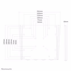 Neomounts support mural pour tv - Vue supplémentaire 4