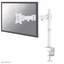 Neomounts support moniteur de bureau, Pince/boulon, 8 kg, 25,4 cm (10"), 76,2 cm (30"), 100 x 100 mm, Blanc